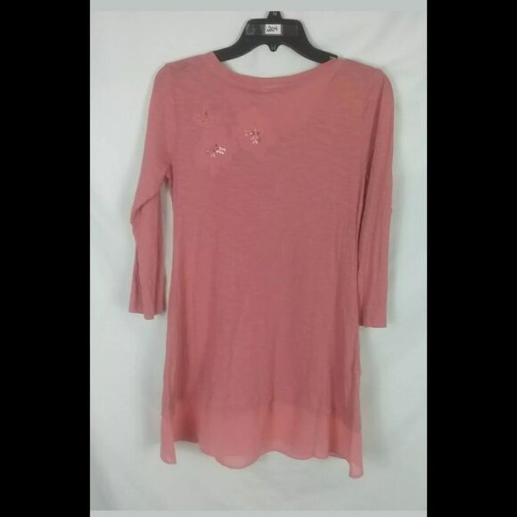 LOGO by Lori Goldstein Black Slub Knit Embellished - Picture 8 of 8